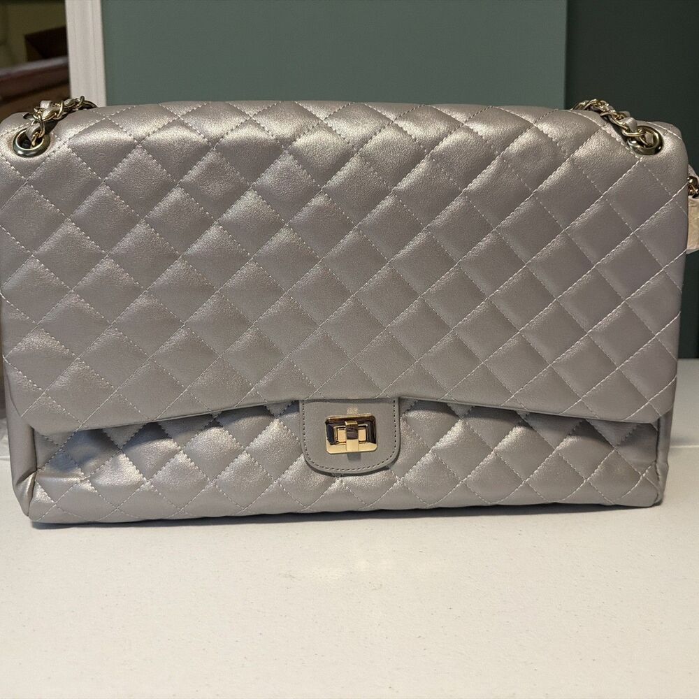 Calin Collection Quilted Vegan Tote Bag